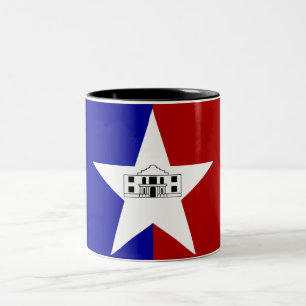 Stadtflagge San Antonio Zweifarbige Tasse