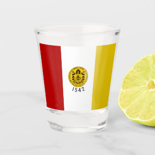 Stadtflagge San Diego Schnapsglas