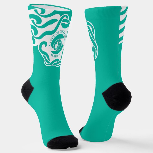 Stadtflagge Seattle (Washington) Socken (Gewinkelt)
