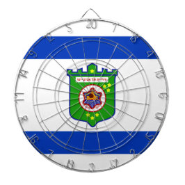 Stadtflagge Tel Aviv (Israel) Dartscheibe