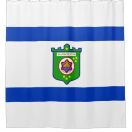 Stadtflagge Tel Aviv (Israel) Duschvorhang