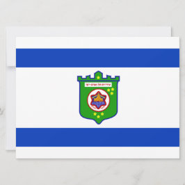 Stadtflagge Tel Aviv (Israel) Karte