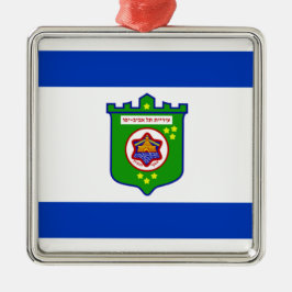 Stadtflagge Tel Aviv (Israel) Ornament Aus Metall
