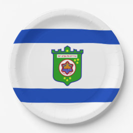 Stadtflagge Tel Aviv (Israel) Pappteller