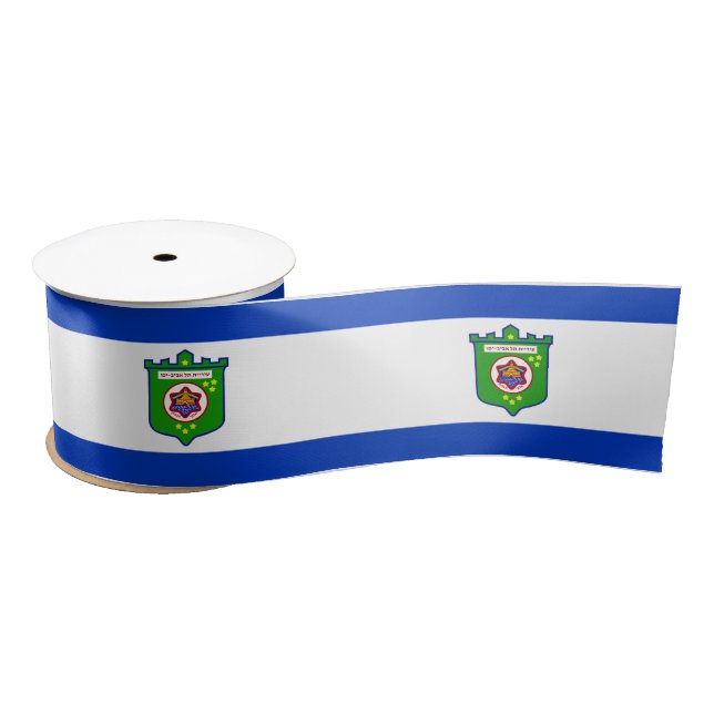 Stadtflagge Tel Aviv (Israel) Satinband (Spule)