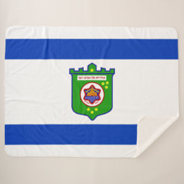Stadtflagge Tel Aviv (Israel) Sherpadecke