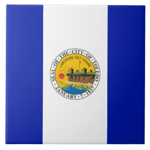 Stadtflagge Toledo Fliese