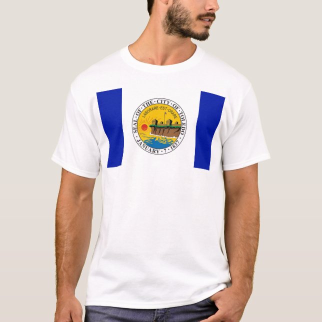 Stadtflagge Toledo T-Shirt (Vorderseite)