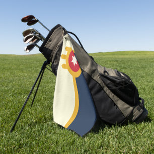 Stadtflagge Tulsa (Oklahoma) Golfhandtuch