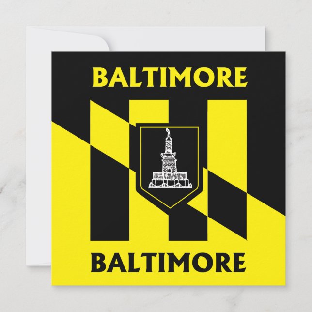 Stadtflagge von Baltimore (Vorderseite)