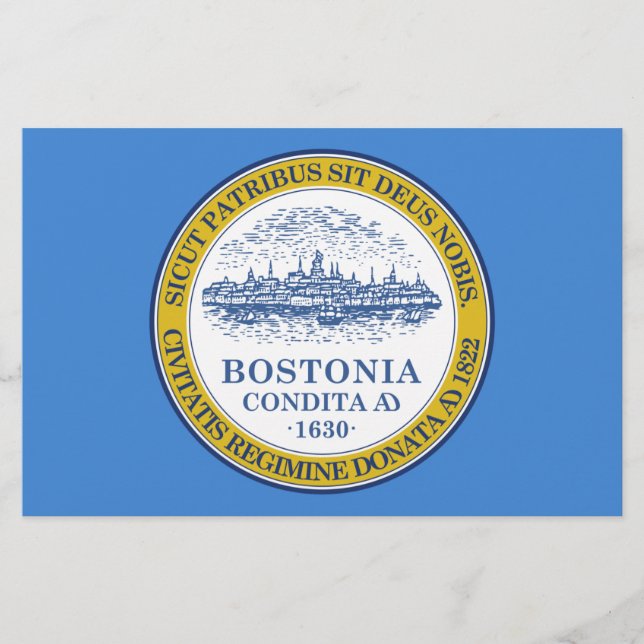 Stadtflagge von Boston (Massachusetts) Briefpapier (Vorderseite)