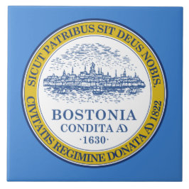 Stadtflagge von Boston (Massachusetts) Fliese