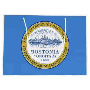 Stadtflagge von Boston (Massachusetts) Große Geschenktüte