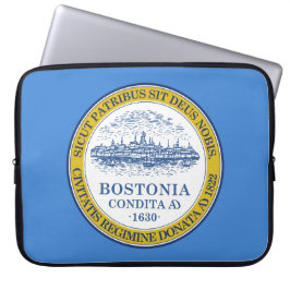 Stadtflagge von Boston (Massachusetts) Laptopschutzhülle
