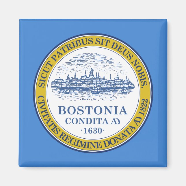Stadtflagge von Boston (Massachusetts) Magnet (Vorne)