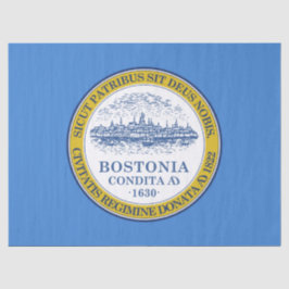 Stadtflagge von Boston (Massachusetts) Seidenpapier