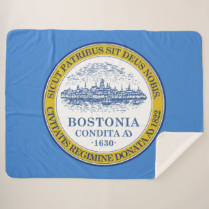 Stadtflagge von Boston (Massachusetts) Sherpadecke