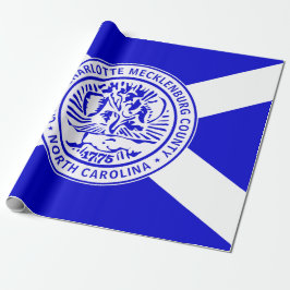 Stadtflagge von Charlotte (North Carolina) Geschenkpapier