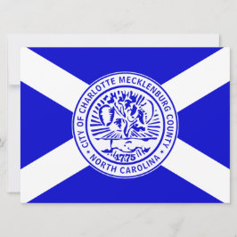Stadtflagge von Charlotte (North Carolina) Karte
