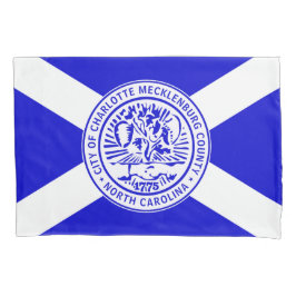 Stadtflagge von Charlotte (North Carolina) Kissenbezug