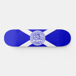 Stadtflagge von Charlotte (North Carolina) Skateboard
