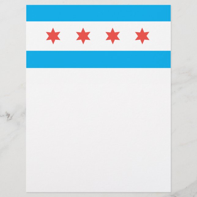 Stadtflagge von Chicago (Vorderseite)