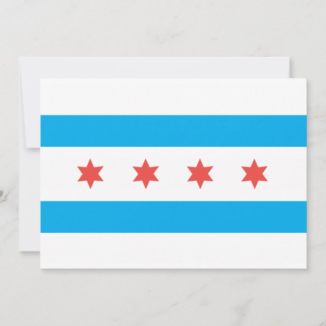 Stadtflagge von Chicago (Vorderseite)