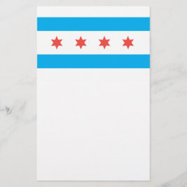 Stadtflagge von Chicago Briefpapier