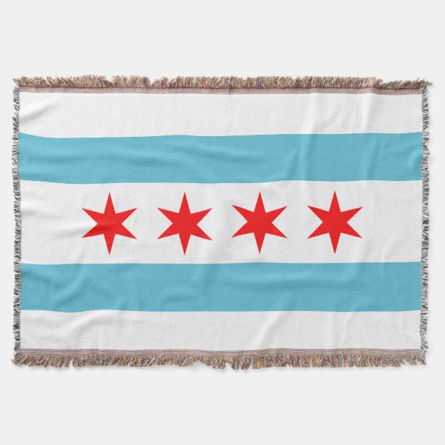 Stadtflagge von Chicago Decke (Vorderseite)