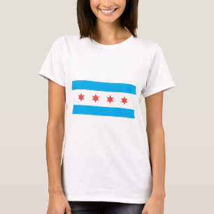 Stadtflagge von Chicago T-Shirt