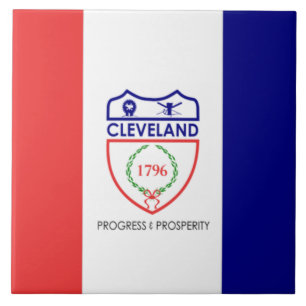 Stadtflagge von Cleveland Fliese