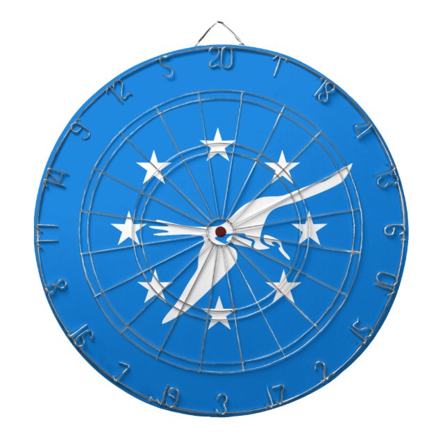 Stadtflagge von Corpus Christi (Texas) Dartscheibe (vorne)