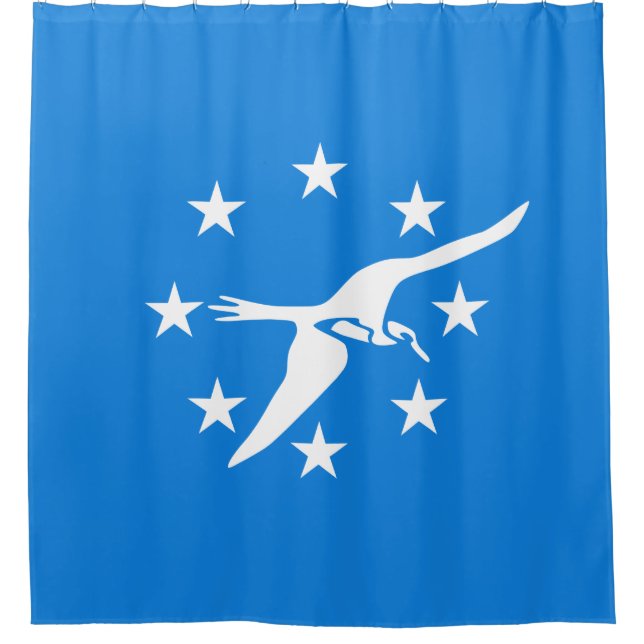 Stadtflagge von Corpus Christi (Texas) Duschvorhang (Vorderseite)