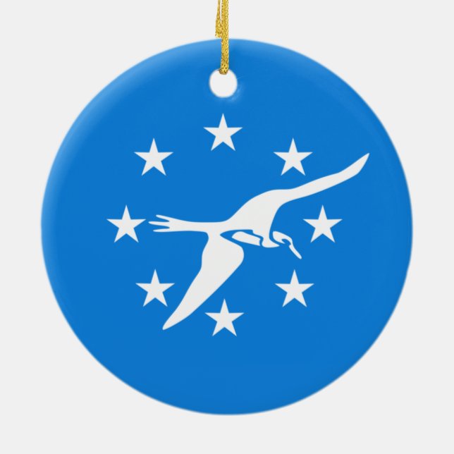 Stadtflagge von Corpus Christi (Texas) Keramik Ornament (Hinten)