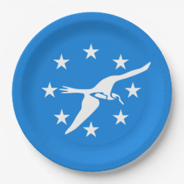 Stadtflagge von Corpus Christi (Texas) Pappteller