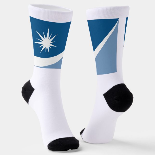 Stadtflagge von Crystal (Minnesota) Socken (Gewinkelt)