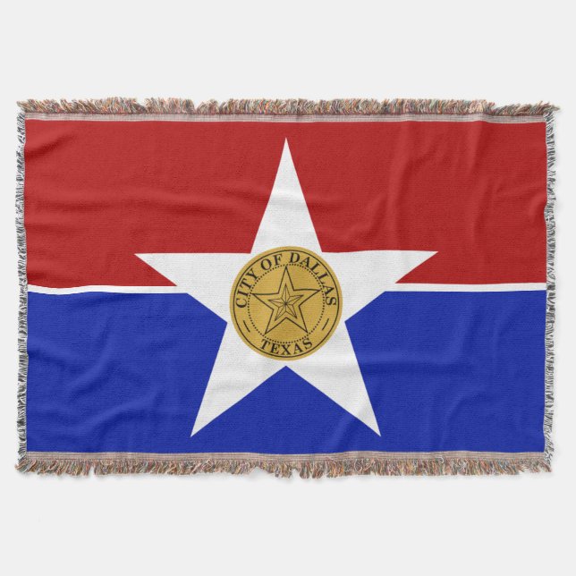 Stadtflagge von Dallas Decke (Vorderseite)
