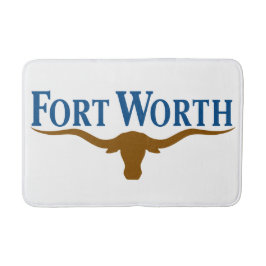 Stadtflagge von Fort Worth (Texas) Badematte