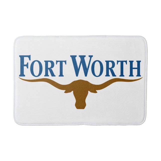 Stadtflagge von Fort Worth (Texas) Badematte (Vorderseite)