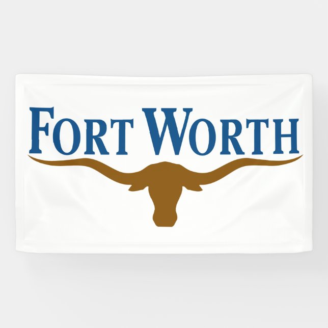 Stadtflagge von Fort Worth (Texas) Banner (Horizontal)