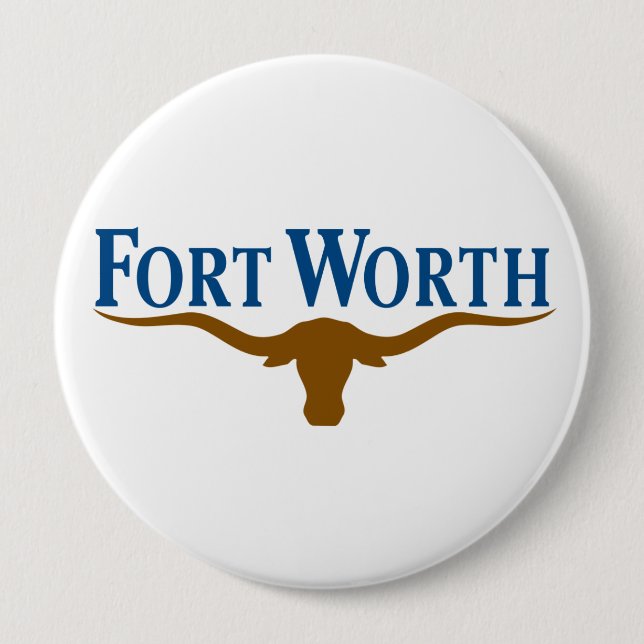 Stadtflagge von Fort Worth (Texas) Button (Vorderseite)