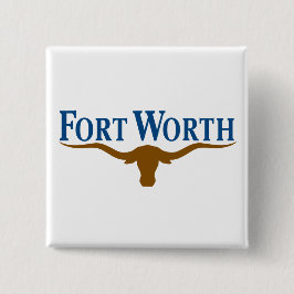Stadtflagge von Fort Worth (Texas) Button