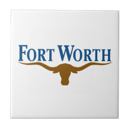 Stadtflagge von Fort Worth (Texas) Fliese