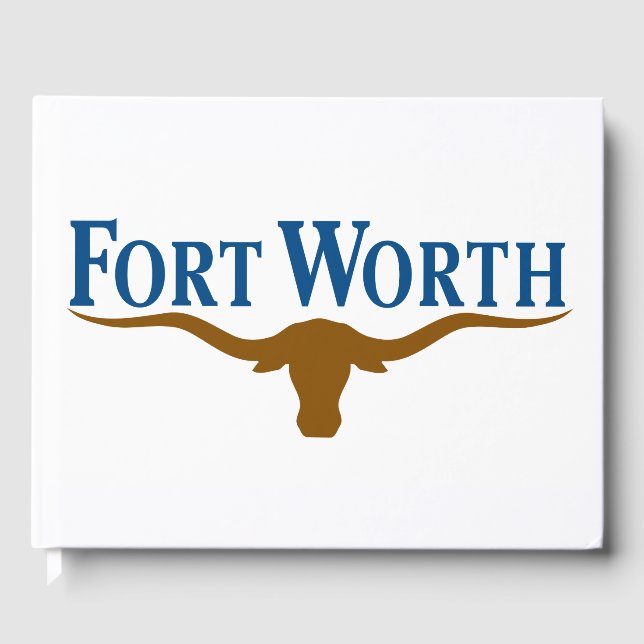 Stadtflagge von Fort Worth (Texas) Gästebuch (Vorderseite)