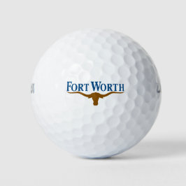 Stadtflagge von Fort Worth (Texas) Golfball