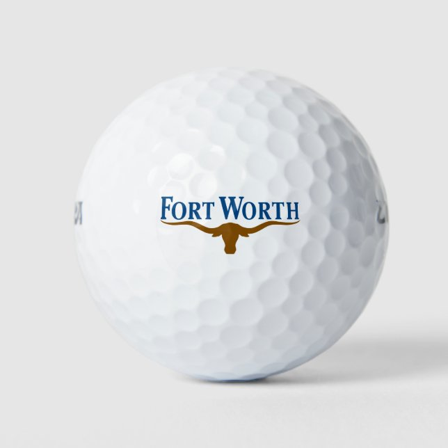 Stadtflagge von Fort Worth (Texas) Golfball (Vorderseite)