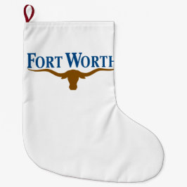 Stadtflagge von Fort Worth (Texas) Großer Weihnachtsstrumpf