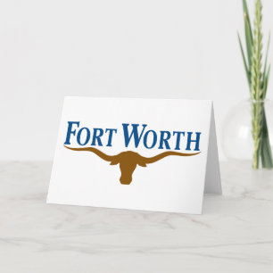 Stadtflagge von Fort Worth (Texas) Karte