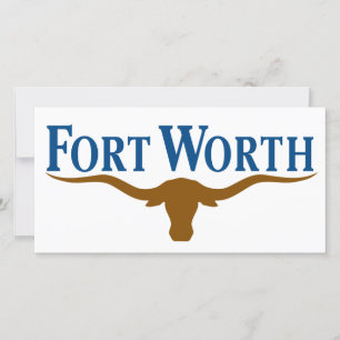 Stadtflagge von Fort Worth (Texas) Karte