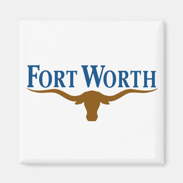Stadtflagge von Fort Worth (Texas) Magnet (Vorne)